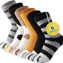 Fuzzy Socks Animal Prints 2 Pairs Kids 10-12 3 Pack (6 pairs)