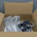 Black Semi Flush Mount Ceiling Light Fixture, 3Light Modern Hallway Light Fixtures Ceiling Mount, Foyer Kitchen Lighting Fixtures Ceiling Lights for Bedroom, Bathroom, Laundry Room, Entryway, Hallway