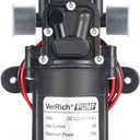 VerRich 12V Water Pumps, 1/2" Diaphragm Pump 20MM Connector Self Priming High Pressure Pump for Motorhome,Caravan,Boat Garden