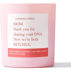 Gifts for Women, Funny Birthday Gifts for Moms, Mother Birthday Gift from Daughter, Lavender Soy Candle for Mama Mum, Funny Gift Ideas for Women