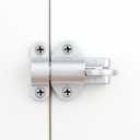 4 Packs Self-Closing LatchesSilver Gray Spring Door LockResilient Bolt Latch Aluminum Alloy Safety Automatic Spring Barrel Slide Door Lock with Screws,Used for Gate,Window and Cabinet etc