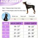 Neck Padded Service Dog Vest Harness and Leash Set, No Pull Adjustable Service Pet Harness with 8 Dog Patches, Reflective in Training Easy Control Pet Vest with 5ft Dog Leash for Medium & Large Dogs (Purple)