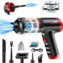 Handheld Vacuum Cordless Rechargeable - 2 in 1 Portable High Power Vacuum 16000PA Suction for Car with Cleaning Gel for Home, Pet, Car, Office