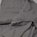 Madison Park Egyptian Cotton Luxury Blanket Grey 108x90 King Size Knit Premium Soft Cozy 100% Cerified Egyptian Cotton For Bed, Couch or Sofa
