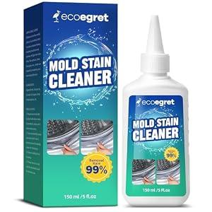 EcoEgret Mold Stain Remover Gel (5 Fl Oz), Multifunctional Mold Stain Remover, Heavy Duty Stain Gel Cleaner for Front Loader Washing Machine Seal, Bathroom Grout, Shower, Caulk
