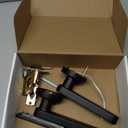 IKOED Fingerprint Door Lock, Smart Door knob, biometric Door Lock, with passcode keypad Fobs keyless Entry Door Handle，for Bedroom Home Hotel Office Apartment (Black)