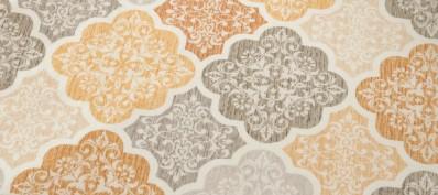jinchan Boho Area Rug 6x9 Moroccan Washable Rug Indoor Floor Cover Accent Carpet Floral Tile Print Mat Soft Non Slip Carpet for Kitchen Living Room Bedroom Dining Room Farmhouse Decor Mustard Yellow (6' x 9' (Rectangular), Floral Mustard Yellow)
