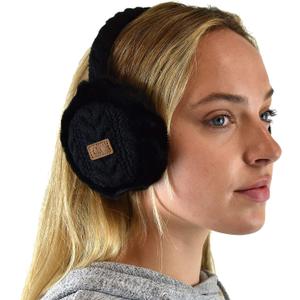 C.C Soft Winter Warm Adjustable Headband Ear Warmer Earmuffs