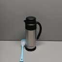 Creamer Pitcher for Coffee,1L/34 Oz Thermal Coffee Carafe,Stainless Steel Coffee Carafes for Keeping Hot and Cold,Double-Wall Design,12-Hour Hot & Cold,Leak-Proof, Portable for Travel,Camping,Office (33.8 Ounces)