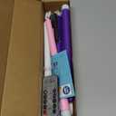 Hinabichan Flameless Advent Candles, Set of 5 Battery Operated Electric Taper Candles with Remote Timer Dimmer, LED Flickering CandleSticks for Christmas Wreath