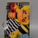 Infinno Baby Wrist Rattle Socks and Foot Finder Set, Perfect Baby Toys for 0-12 Months Newborn Boys and Girls As Shower Gifts, Garden Bug Series (Warm Color)