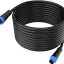 Cable Extension for Philips Hue Outdoor Low Voltage Lights, Weatherproof Power Cord Extend Your Outdoor Lights - 16 Foot