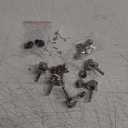 Guitar Parts 6 Pcs Silver Alloy Tuning Pegs Machine Tuner 3L 3R for Guitar Instrument -