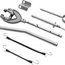 VEVOR Transom Saver, 26.9-62.2 in, Adjustable Boat Transom Saver with Heavy-Duty Head, Corrosion-Resistant Easy-to-Install Transom Savers for Less Than 150 HP Outboard Motor, Fit for Roller & Trailer