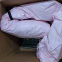 9FT 100% PVC Pink Bounce House, Inflatable Bounce House for Kids 3-6