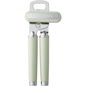 KitchenAid Classic Multifunction Can Opener and Bottle Opener Easy to Use, Razor Sharp Stainless Steel Cutting Wheel, Soft Ergonomic Handles, Pistachio (8.34-Inch)