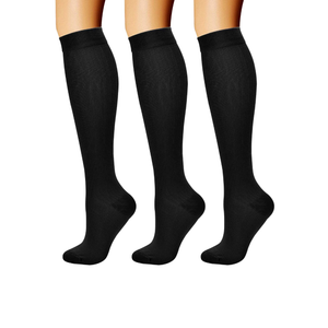 CHARMKING Compression Socks for Women & Men Circulation (3 Pairs) 15-20 mmHg is Best Support for Athletic Running Cycling S/M
