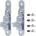 ESUDNT Cargo Trailer Door Latch Hasp Keeper for Ramp Padlock Race Bar Lock Handle Enclosed Car Hauler (Industrial Grade Steel, Comes with Screws and Waterproof Nuts)