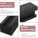 DOITOOL Solid Wood Mirror Support Stand 9.84X2.95X2.67 Inch Anti-Slip Base for Full Length Mirrors Household Mirror Holder Multi-Use Artwork Display