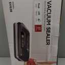 95kpa Vacuum Sealer, Commercial Fully Automatic Food Sealer, Powerful Sealing System, Double Heat Seal, Built-in Cutter and Bag Storage, 1 Roll Bag and 10 Precut Bags (Black)