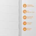 No Drill Cordless Roman Shades for Windows No Tools Roman Shades, Blinds for Indoor Windows, UV Protection (Light Filtering-Off White, 32" W x 48" H)
