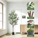 Alupssuc 5ft Olive Tree Artificial Indoor, Fake Tree Potted Faux Olive Trees with Lifelike Fruits and Realistic Leaves, Artificial Plants Indoor Fake Plants for Modern Home Office Living Room Decor