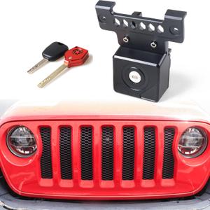 JL Hood Lock for Jeep Wrangler, Locking Hood Latches for Jeep Wrangler JL JLU 4XE, Anti-Theft Eliminate Hood Flutter, Aluminum (for 2018-2025 Jeep Wrangler JL JLU)