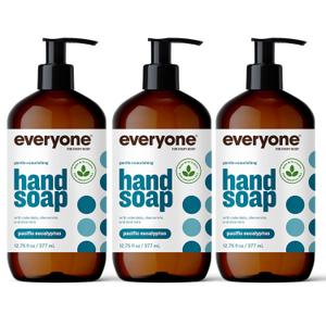 Everyone Liquid Hand Soap, 12.75 Ounce (Pack of 3), Pacific Eucalyptus, made with Essential Oils for kitchen and bathroom Everyone Liquid Hand Soap, 12.75 Ounce (Pack of 3), Pacific Eucalyptus, made with Essential Oils for kitchen and bathroom