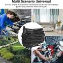 Nylon Universal Cable Tie Buckle: 120pcs Universal Push Mount Cable Zip Tie for Automotive Maintenance,Nylon Self Locking Cable Strap,Multipurpose Cable Ties Tool