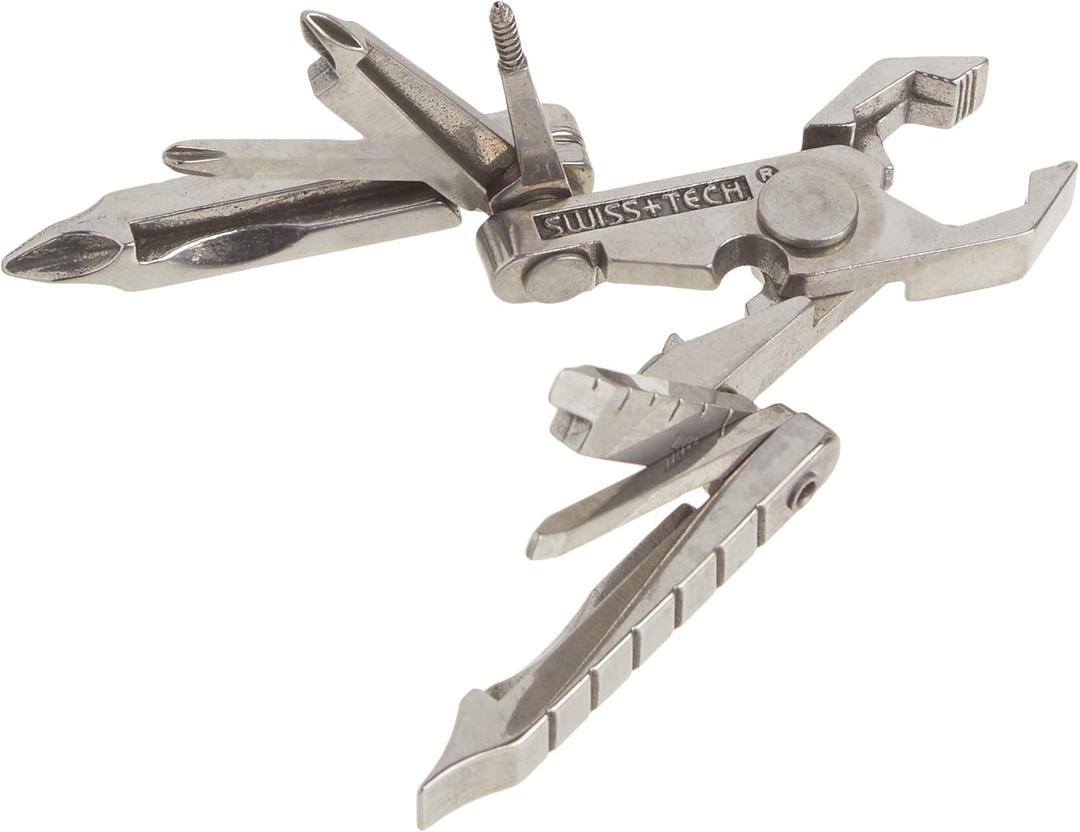 SWISS+TECH ST53100 Stainless Steel 19-in-1 Key Chain Multi Tool, Polished Finish (Single Pack) SWISS+TECH ST53100 Stainless Steel 19-in-1 Key Chain Multi Tool, Polished Finish (Single Pack)