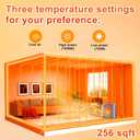 HEATIT Space Heater for Indoor, Digital Display with Thermostat, 1-12H Timer, Fan Mode,1500W/750W, Electric Space Heater for Office, Bedroom,Violet,10.6"Dx7.0"W x 11.8"H