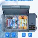Aeitto 12 Volt Car Refrigerator 30Quart Car Fridge Freezer Electric Cooler Portable Cooler 12V Fridge RV Refrigerator -4℉-68℉ Temp Control 12/24V DC & 100-240V AC for Travel, Camping, RV, Road