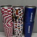 20oz Tumblers Bulk, 6pcs Stainless Steel Tumbler Set without Lid