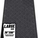 Front Door Mat Indoor Outdoor Entrance, 36" x 60" All-Season Heavy Duty Waterproof Doormat, Non-Slip Absorbent Entryway Mat, Easy to Clean, Low Profile Commercial Floor Mat for Indoor Outdoor
