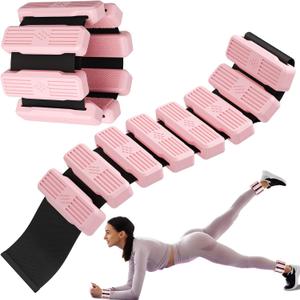 Pilates Wrist & Ankle Weights for Women, Wearable Wrist Weights & Leg Weights Set of 2(1Lb Each) Adjustable Ankle Weights for Walking, Yoga, Dance, Pilates, Pool Exercises and Gym (Pink)
