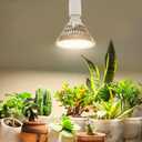 Bstrip Hanging Grow Light for Indoor Plant, 25W Full Spectrum Hanging Plant Light, 3000K LED Grow Light Bulbs with 16.4FT Power Cord, 1 Pack