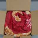 Bedsure Pink Christmas Throw Blanket for Couch - Soft and Warm Gingerbread Blanket Pink Christmas Decor Gifts for Women, 50"x60"