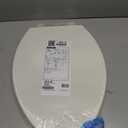 KOHLER 20110-96 Brevia, Slow Close Toilet Seat, Elongated Toilet Seat, Grip-Tight Bumpers Quick-Attach Hardware, Biscuit