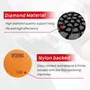 DT-DIATOOL Diamond Floor Polishing Pads Resin Bond Terrazzo Floor Diameter 4 Inch Grit 50 Pack of 6