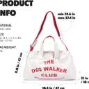 Dog Sling Carrier Bag for Small Dogs, 4–15 lbs, Canvas, Hands-Free, White
