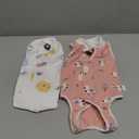 ANWA 2 Pack Cat Recovery Suit - Breathable Cat Onesie for Cats After Surgery Female, Kitten Surgery Recovery Suit Female Abdominal Wound, L