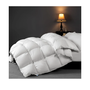 Rwlvpe Hungarian White Goose Down Comforter King Size, 850 Fill Power All Season Duvet Insert 75% Goose Down 25% Goose Feather, 600TC Ultra-Soft 100% Cotton Shell Comfortable (106"x90", White)