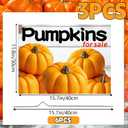 3 Pcs Pumpkins for Sale Yard Sign with Stakes, 12 x 16 Inches Double Sided Print Outdoor Fall Pumpkin Patch Garde Yard Sign for Outdoor Indoor Fall Halloween Thanksgiving