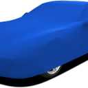 WinPower Indoor Sports Car Cover 177-189 Inch Stretch Dustproof Protection Full Car Cover for Underground Garage Car Show, Blue