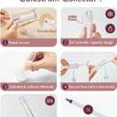 Momcozy Colostrum Collector Reusable Breast Milk Collector with Storage Case and Cotton Wipe, Portable Colostrum Container BPA Free, Multi-Use Collector 5ml-12pcs