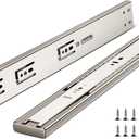 12 Inch Drawer Slides, Plusmart Soft Close Drawer Slide Glides Ball Bearing Full Extension Cabinet Slides, 3 Folds, 150LB, 6 Pairs (12'' Drawer Slides)