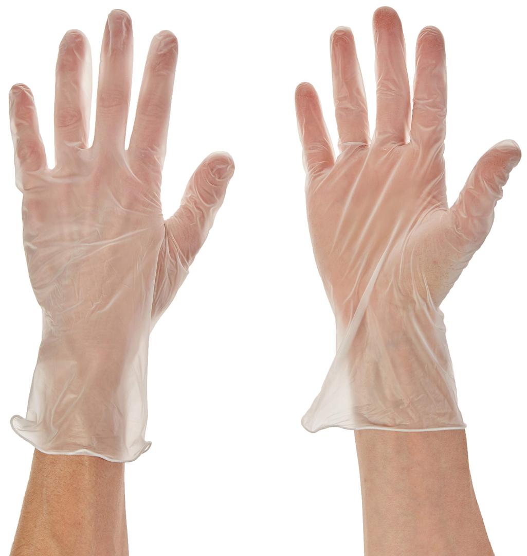 Disposable Lightweight Durable Powder & Latex Free Vinyl Gloves (24 Count)
