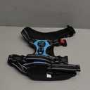 PHOEPET No Pull Dog Harness Medium Reflective Front Clip Vest with Handle,Adjustable 2 Metal Rings 3 Buckles,[Easy to Put on & Take Off](M, Blue)