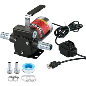 TOPWAY 110V AC Gasoline Fuel Pump 3.7GPM Self-priming Oil Transfer Pump With Handle, Reversible Pumping, Overheat Protection, Explosion-Proof, for Gasoline Fuel Diesel Kerosene Removal
