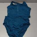 B2prity Women's Athletic Tankini Swimsuits Two Piece Adjustable Button-Up Bathing Suit Full Coverage High Waisted Swimwear M